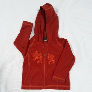 Toddler 18 Months Lightweight Fleece Jacket REI  Zip Up Sweatshirt Moose EUC